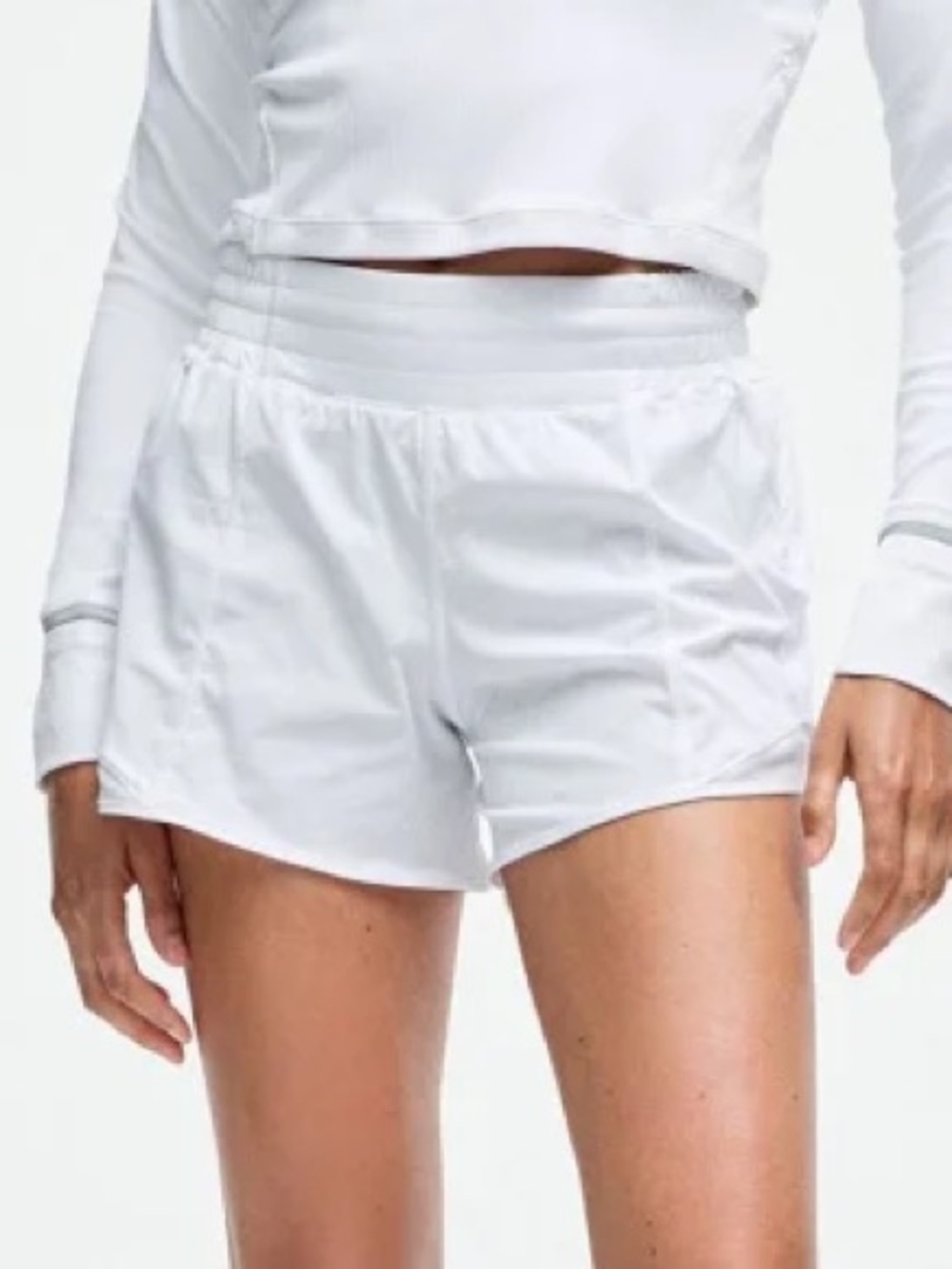 LULULEMON Hotty Hot High-Rise Lined Short 2.5" | White | Size 4